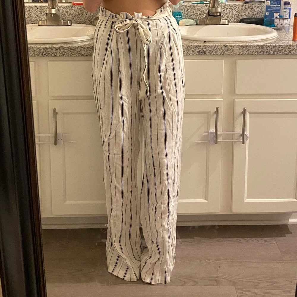 Stripped Boho Flare Pants